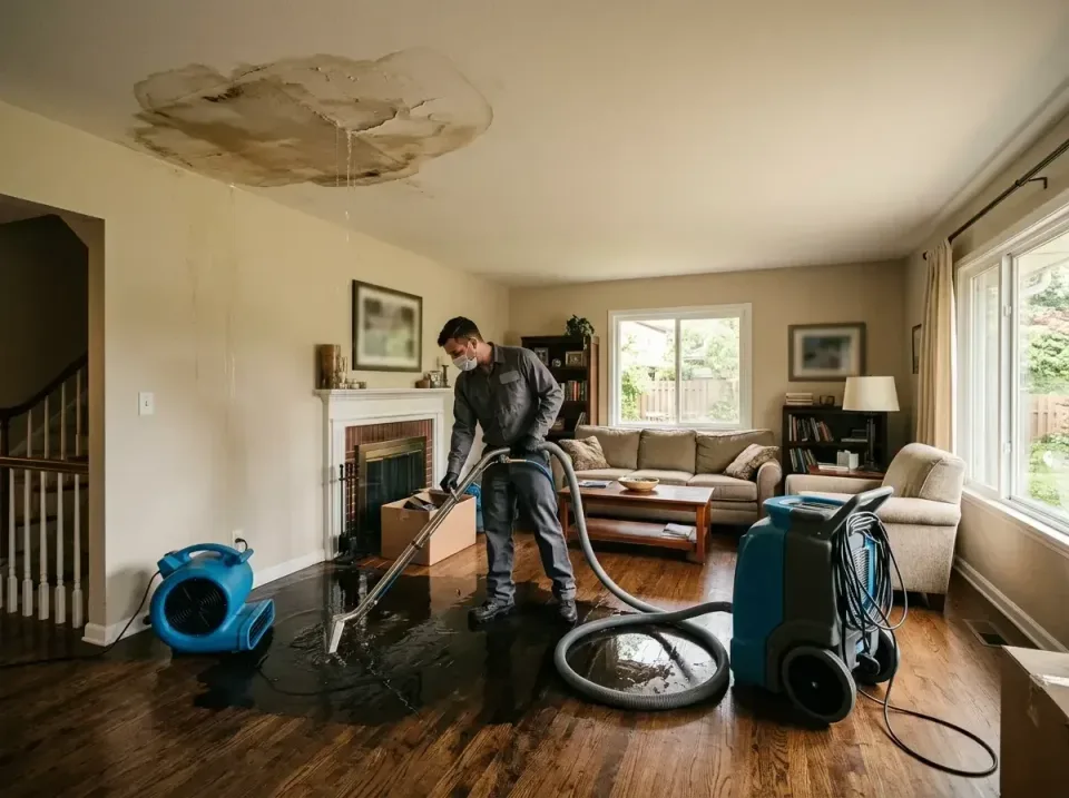 attic-pipe-burst-ceiling-drip-008 — frequently asked questions, Water Damage Restoration & Carpet Care in Sharon Hill, PA